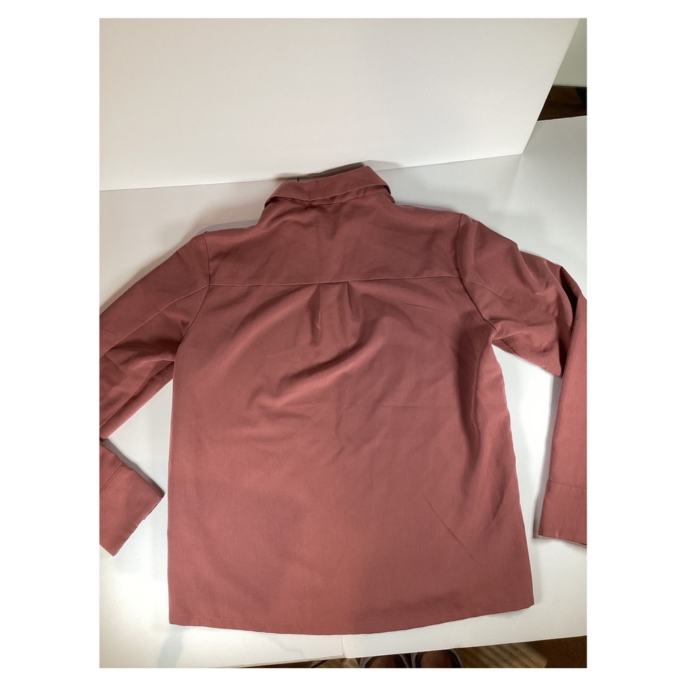 FIGS Technical Collection Polo Scrub Top Wmn's Small Color Mauve EUC